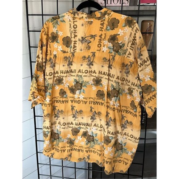 Vintage Puritan Mens Hawaiian Shirt XXL All Over Print Short Sleeve Aloha - Picture 7 of 9